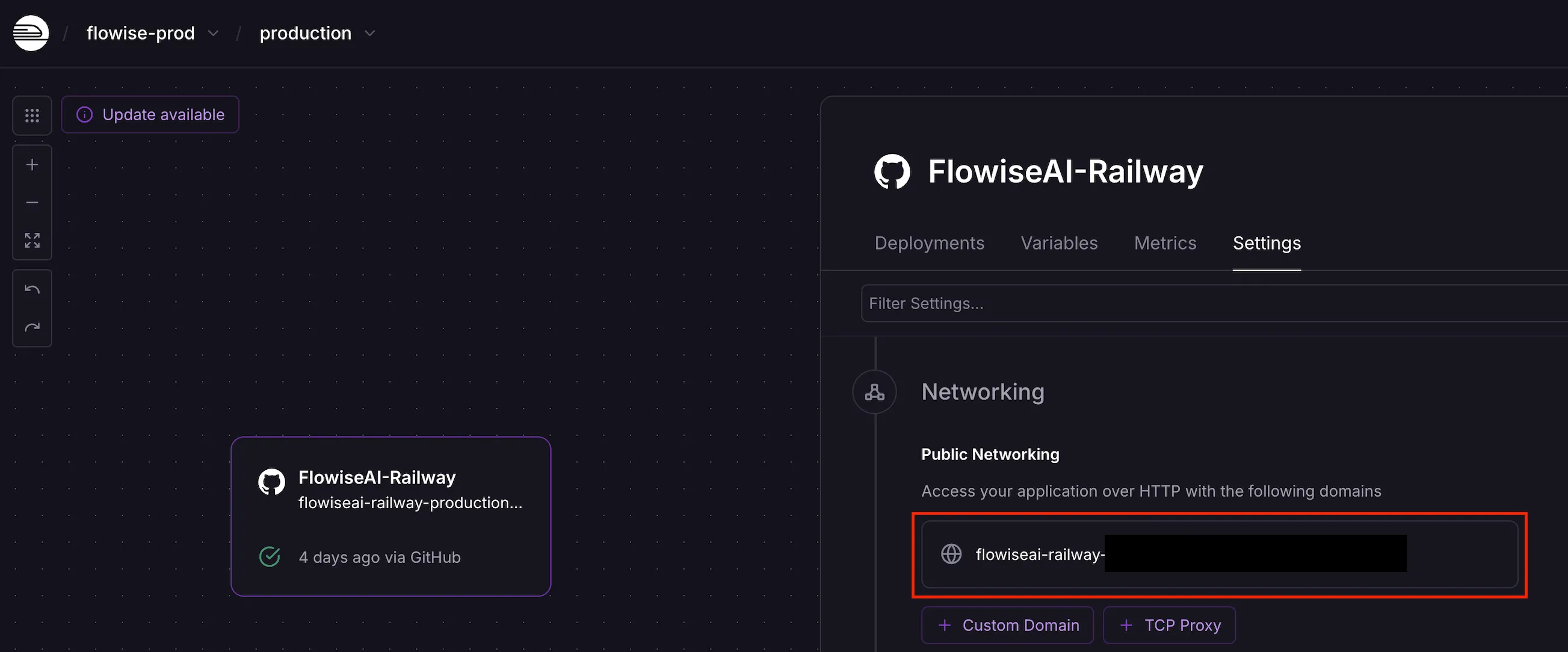 Railway Public Facing URL